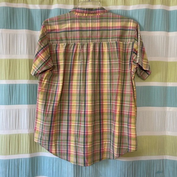 Vintage Abercrombie Grandmacore Plaid Blouse Sz Medium - Picture 6 of 8